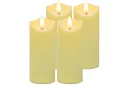 LED svíčky sada s efektem plamene 12,5 cm – 4 kusy