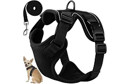 Beztlaký postroj pro psy a kočky s vodítkem – Velikost XS
