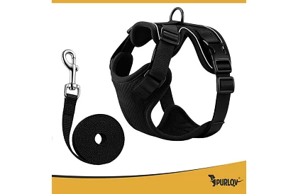 Beztlaký postroj pro psy a kočky s vodítkem – Velikost S