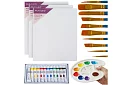 Malířská sada pro malování - plátna, barvy, štětce, paleta