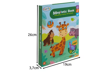 Magnetická puzzle knižka - Africká zvířata