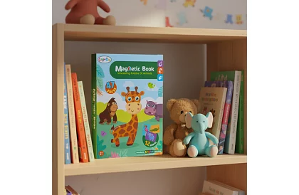 Magnetická puzzle knižka - Africká zvířata