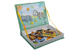 Magnetická puzzle knižka - Africká zvířata