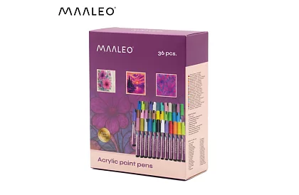 Akrylové dekorativní fixy – sada 36 barev