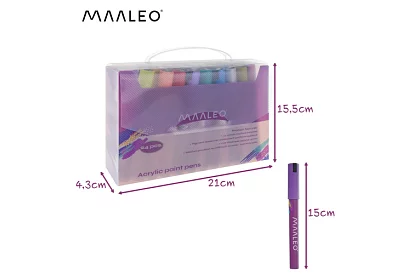 Akrylové dekorativní fixy – sada 24 barev