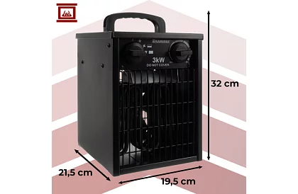 Elektrické topidlo s ventilátorem 3000 W