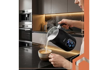 Elektrický napěňovač mléka s LED displejem - 500 W