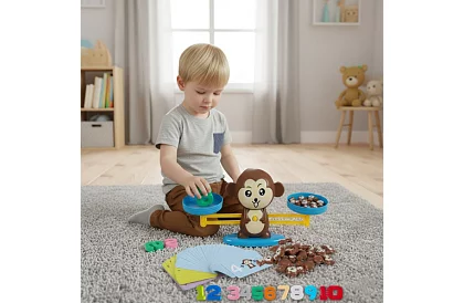 Vzdělávací matematická hra - Monkey Balance