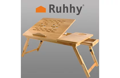 Bambusový stoleček pod notebook