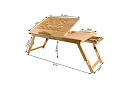 Bambusový stoleček pod notebook