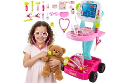 Doktorská sada s vozíkem - malý lékař