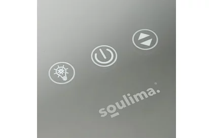 Kosmetické zrcadlo s LED osvětlením 80 × 62 cm