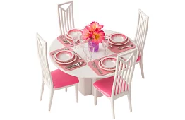 Nábytek do domečku pro panenky – Sada 43 kusů