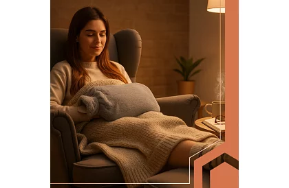 Termofor – velká láhev s plyšovým obalem 3,5 l