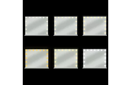 Kosmetické zrcadlo s LED osvětlením 58 × 46 cm