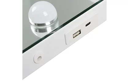 Kosmetické zrcadlo s LED osvětlením 58 × 46 cm