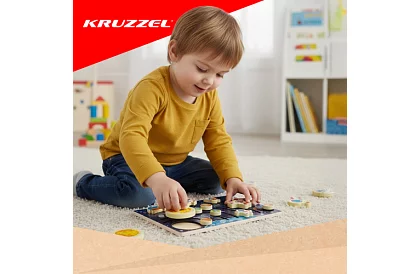 Dřevěné Montessori puzzle - vesmír