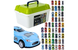 50 natahovacích autíček v boxu