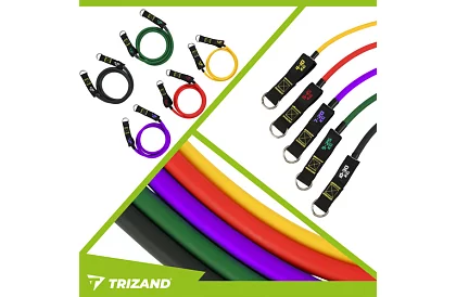 Sada posilovacích gum – Expandéry 4–30 kg – 5 kusů v sadě