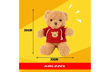 Medvídek s mikinou 30 cm – plyšová hračka pro děti 0+