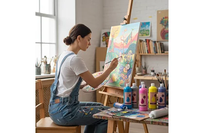 Plakátové barvy 18 x 500 ml – 18 odstínů