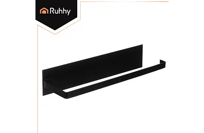 Nástěnný držák na papírové utěrky 25 cm – černý