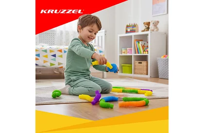 Pop Pipes – Montessori flexibilní trubičky – 10 kusů