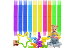 Pop Pipes – Montessori flexibilní trubičky – 10 kusů