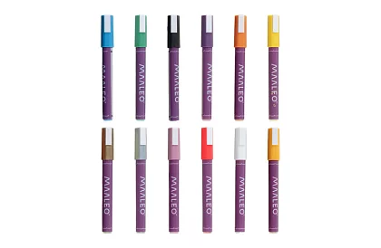 Akrylové dekorativní fixy – sada 12 barev