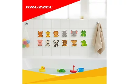 Pěnové samolepky – zvířátka do vany, na obklad