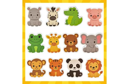 Pěnové samolepky – zvířátka do vany, na obklad