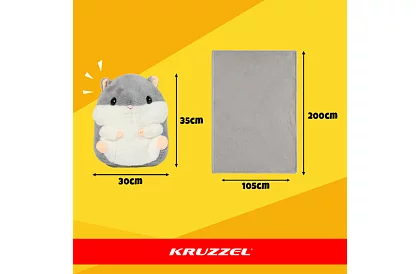 Deka 200 × 105 cm – polštář a plyšová hračka 3 v 1