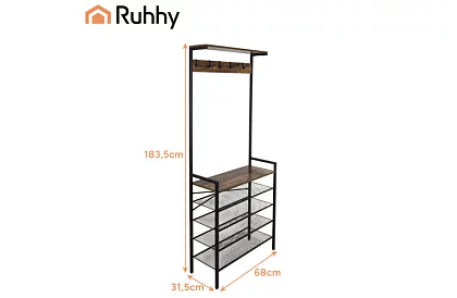 Předsínová stěna 183,5 x 31,5 x 68 cm