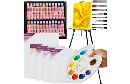 Sada pro umělecké malování a kreslení 6 v 1 pro začátečníky