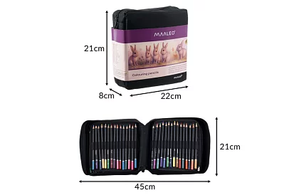 Pastelky Art Set 120 barev v pouzdře + Skicář + Kreslicí sešit