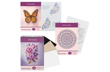 Pastelky Art Set 120 barev v pouzdře + Skicář + Kreslicí sešit