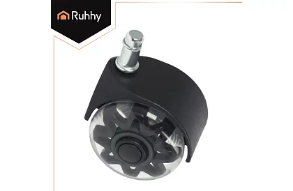 Náhradní gumová kolečka pro kancelářské židle – 5 ks černá