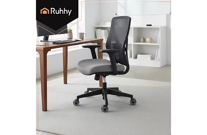 Náhradní gumová kolečka pro kancelářské židle – 5 ks šedá