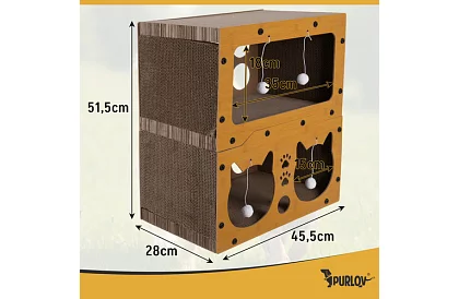 Škrabadlo pro kočky 3 v 1 - 51,5 × 45 × 28 cm