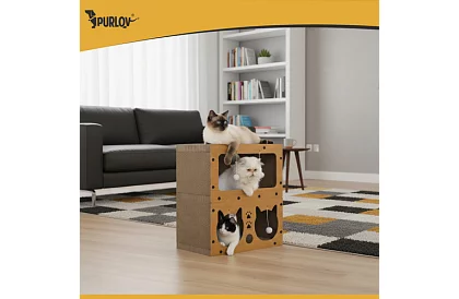 Škrabadlo pro kočky 3 v 1 - 51,5 × 45 × 28 cm