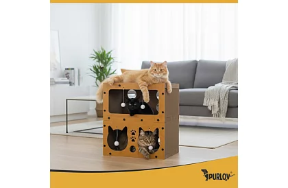 Škrabadlo pro kočky 3 v 1 - 51,5 × 45 × 28 cm