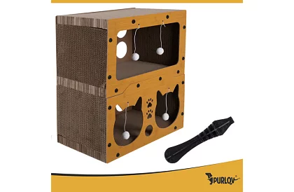 Škrabadlo pro kočky 3 v 1 - 51,5 × 45 × 28 cm