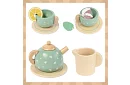 Dřevěná čajová souprava – zelená