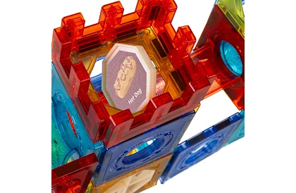 Vzdělávací magnetická 3D stavebnice – kuličková dráha 110 dílů