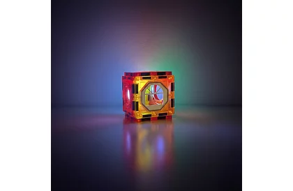 Vzdělávací magnetická 3D stavebnice – kuličková dráha 110 dílů