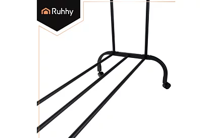 Dvojitý věšák na oblečení na kolečkách