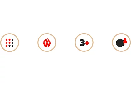 Dřevěné kostky – sada 16 kusů odolných kostek pro děti