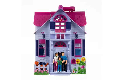 Skládací domeček pro panenky s nábytkem