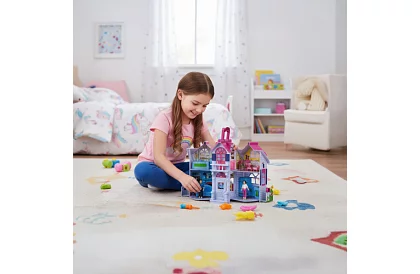 Skládací domeček pro panenky s nábytkem