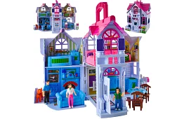 Skládací domeček pro panenky s nábytkem